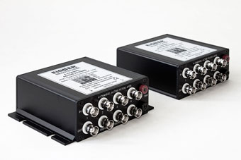 AF08 - 4 filter modules mounted in a housing